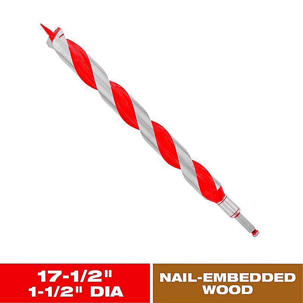 Diablo - DAG3160 - Dura-Tip 1-1/2 In. D X 17.5 In. L Auger Bit High Speed Steel 1 Piece