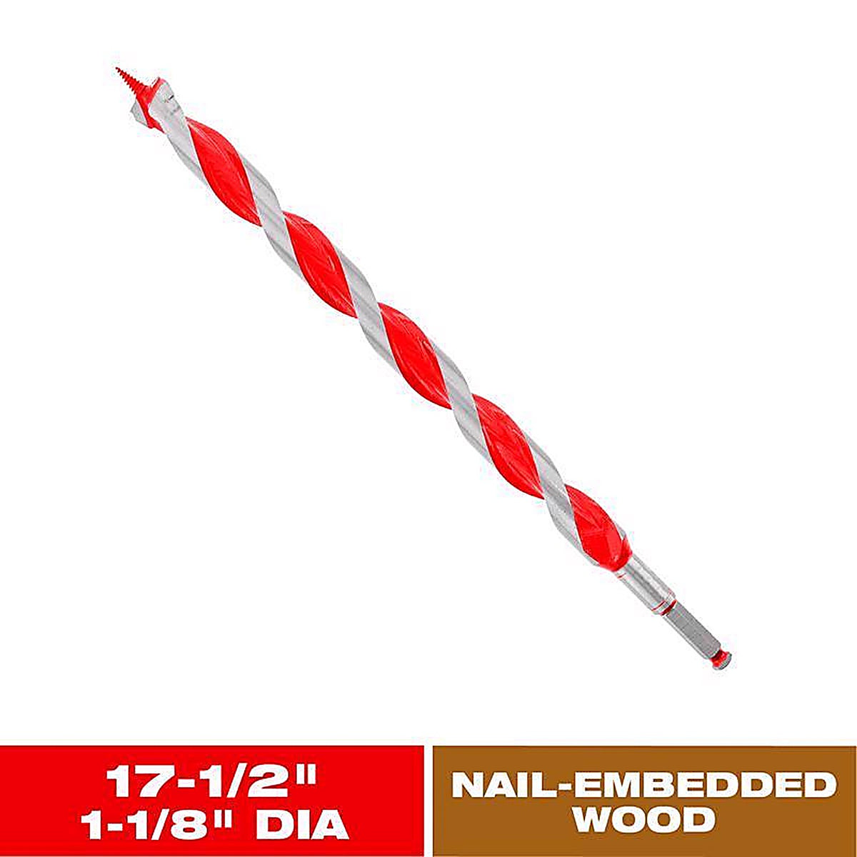 Diablo - DAG3130 - Dura-Tip 1-1/8 In. D X 17.5 In. L Auger Bit High Speed Steel 1 Piece