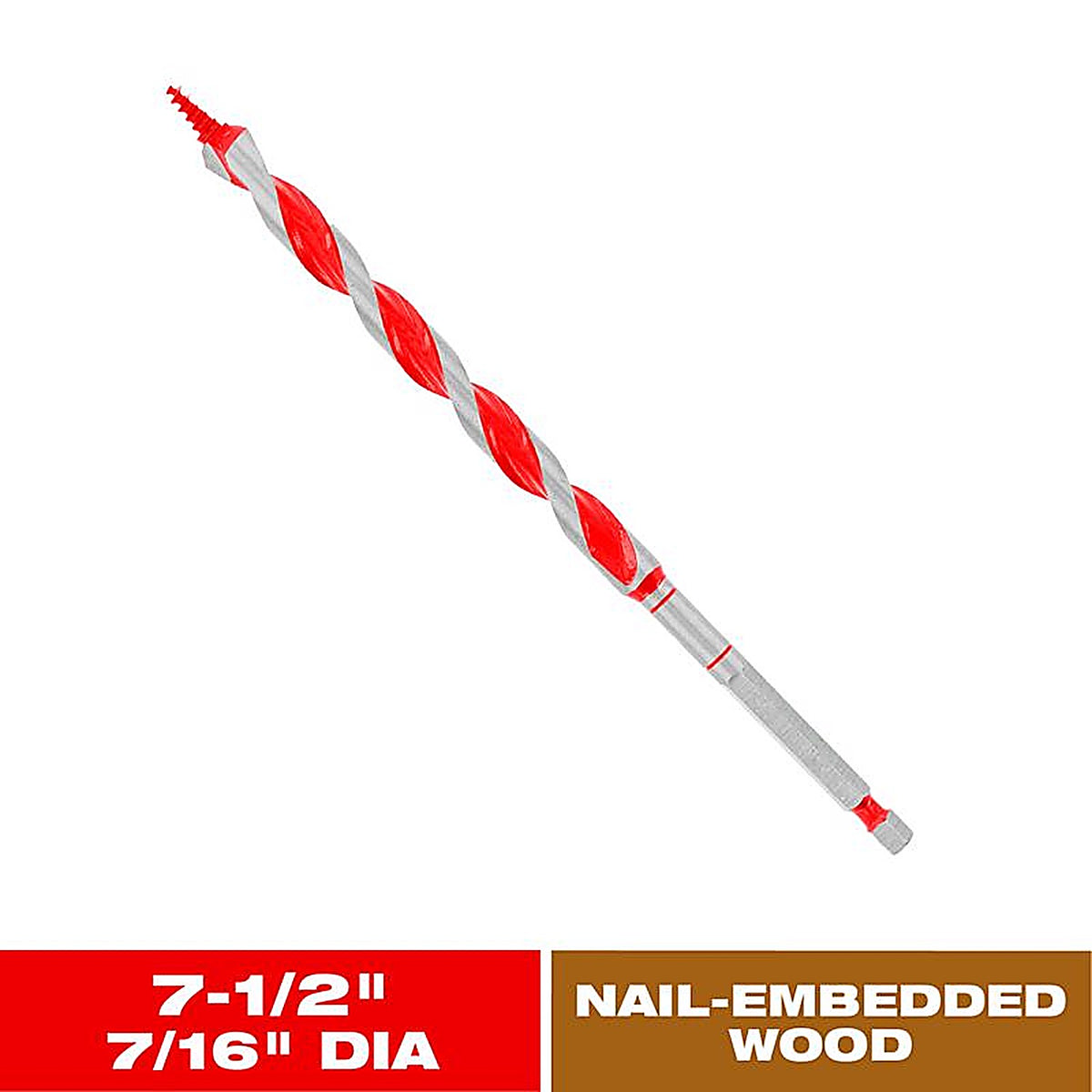 Diablo - DAG1040 - Dura-Tip 7/16 In. D X 7.5 In. L Auger Bit High Speed Steel 1 Piece
