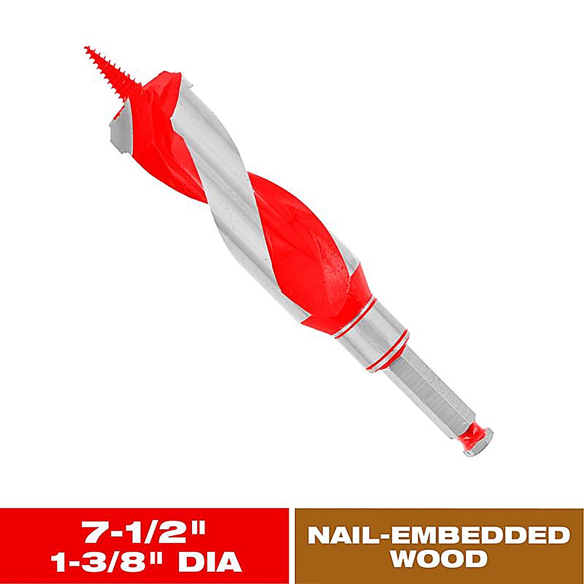 Diablo - DAG1160 - Dura-Tip 1-3/8 In. D X 7.5 In. L Auger Bit High Speed Steel 1 Piece