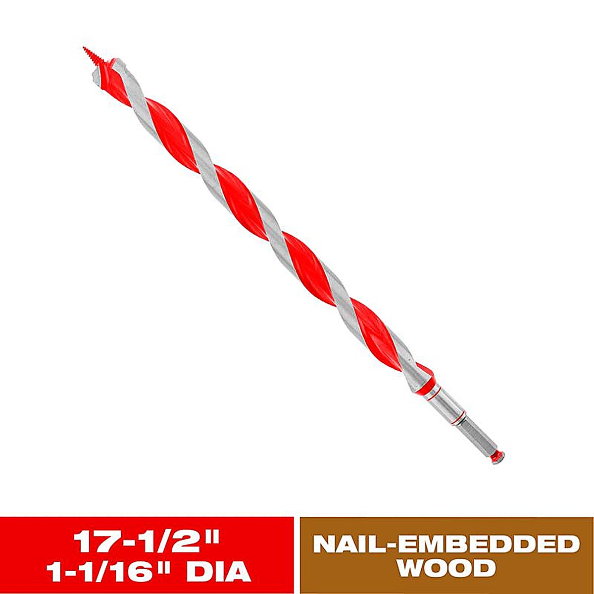 Diablo - DAG3120 - Dura-Tip 1-1/16 In. D X 17.5 In. L Auger Bit High Speed Steel 1 Piece