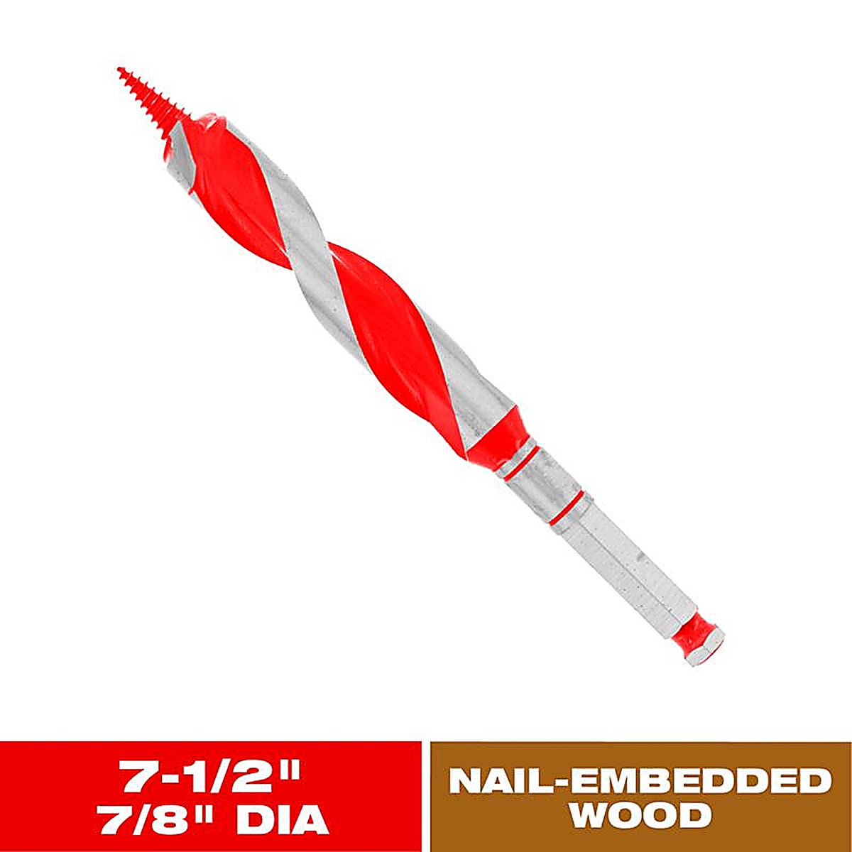 Diablo - DAG1110 - Dura-Tip 7/8 In. D X 7.5 In. L Auger Bit High Speed Steel 1 Piece