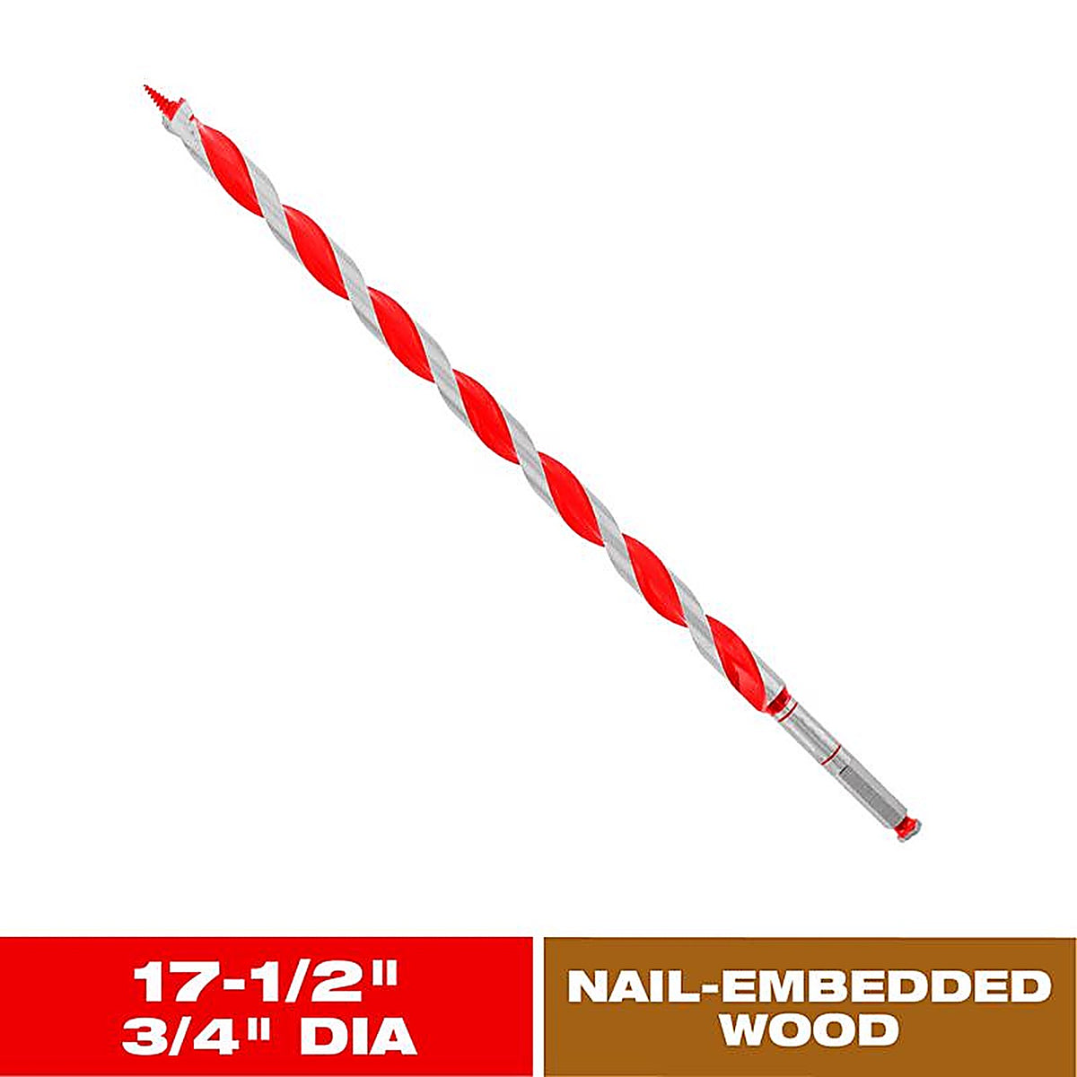 Diablo - DAG3070 - Dura-Tip 3/4 In. D X 17.5 In. L Auger Bit High Speed Steel 1 Piece