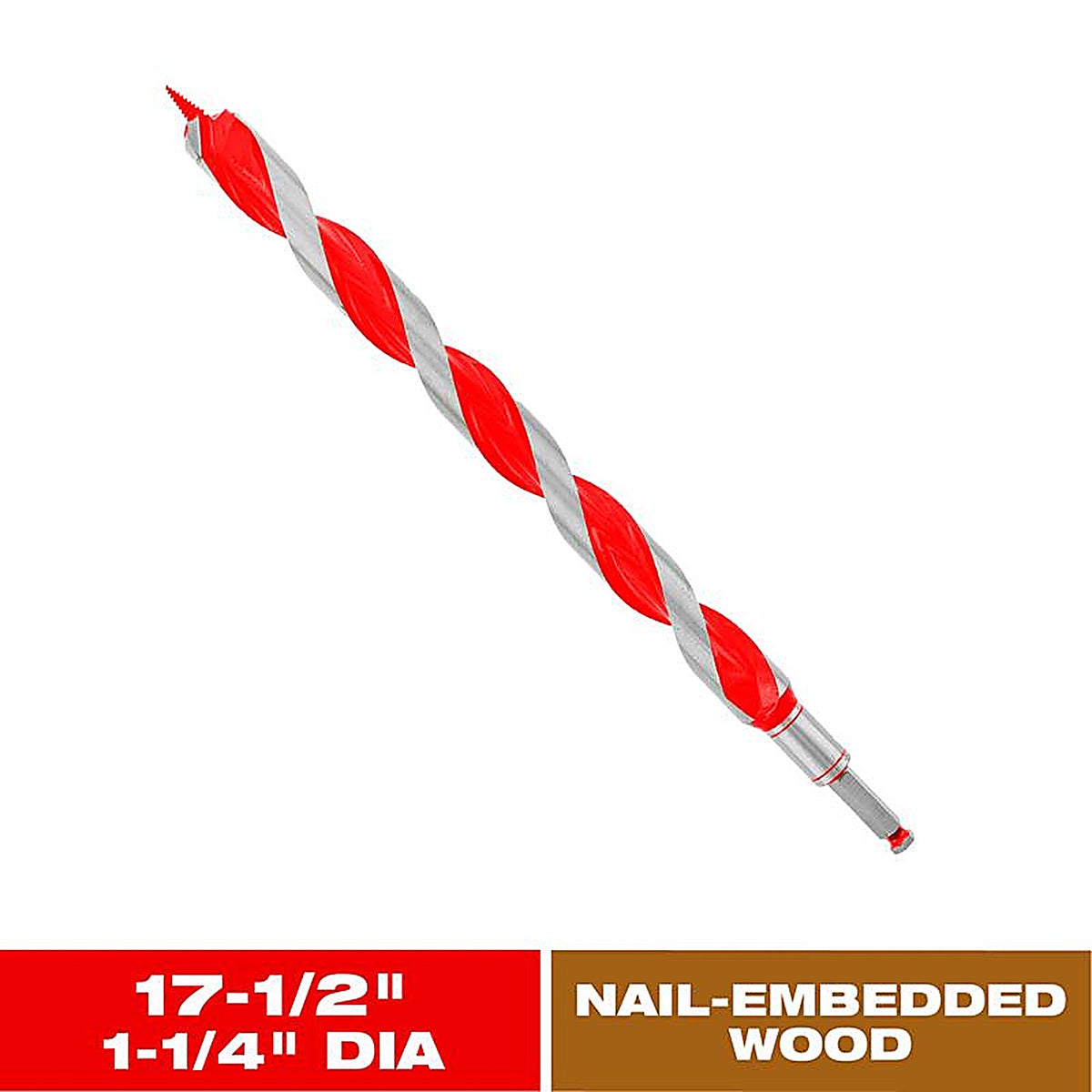 Diablo - DAG3140 - Dura-Tip 1-1/4 In. D X 17.5 In. L Auger Bit High Speed Steel 1 Piece