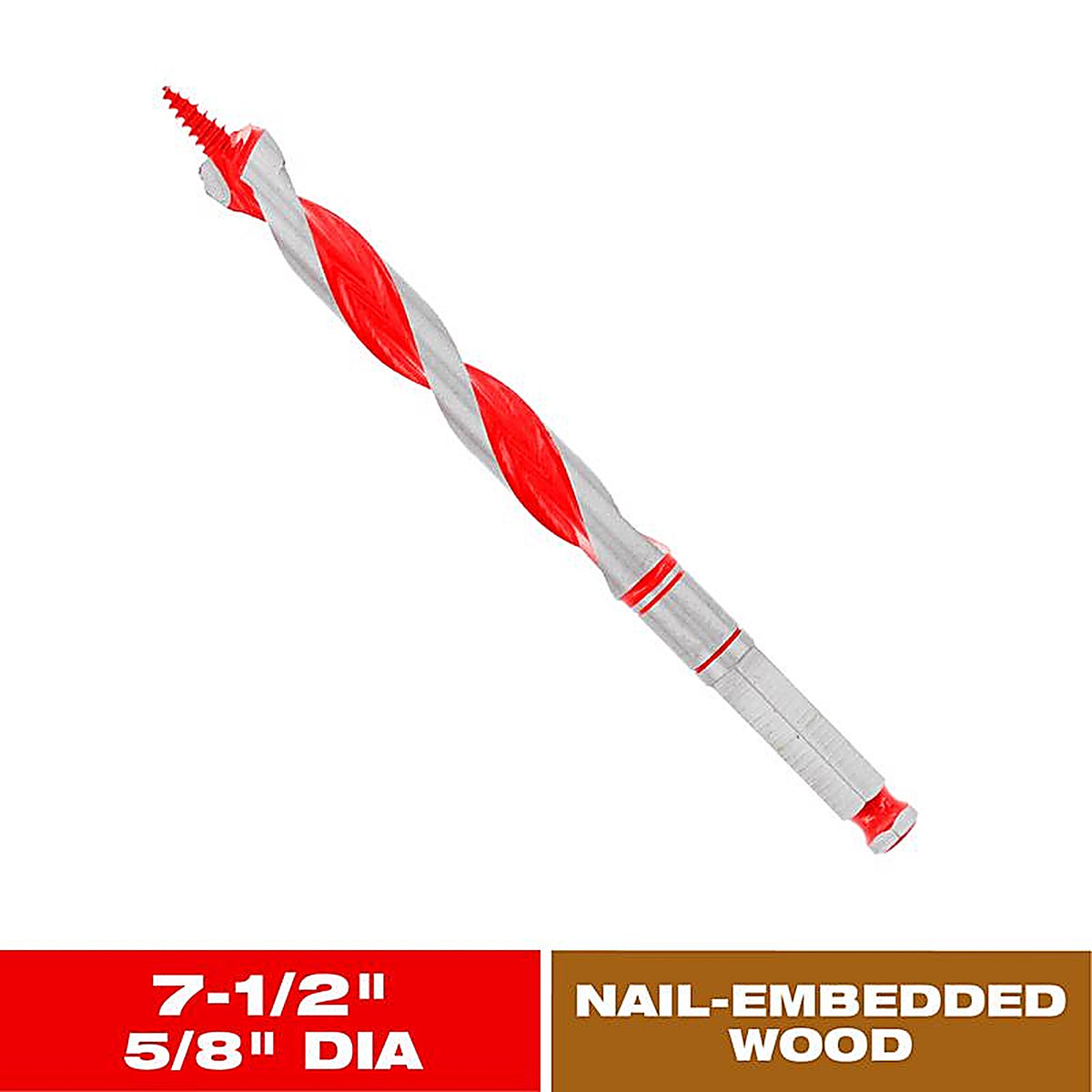 Diablo - DAG1070 - Dura-Tip 5/8 In. D X 7.5 In. L Auger Bit High Speed Steel 1 Piece