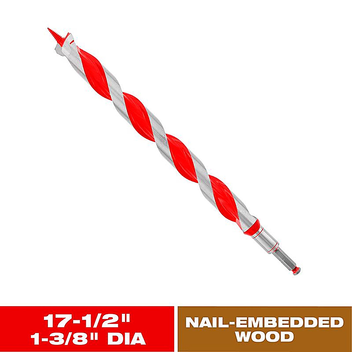 Diablo - DAG3150 - Dura-Tip 1-3/8 In. D X 17.5 In. L Auger Bit High Speed Steel 1 Piece