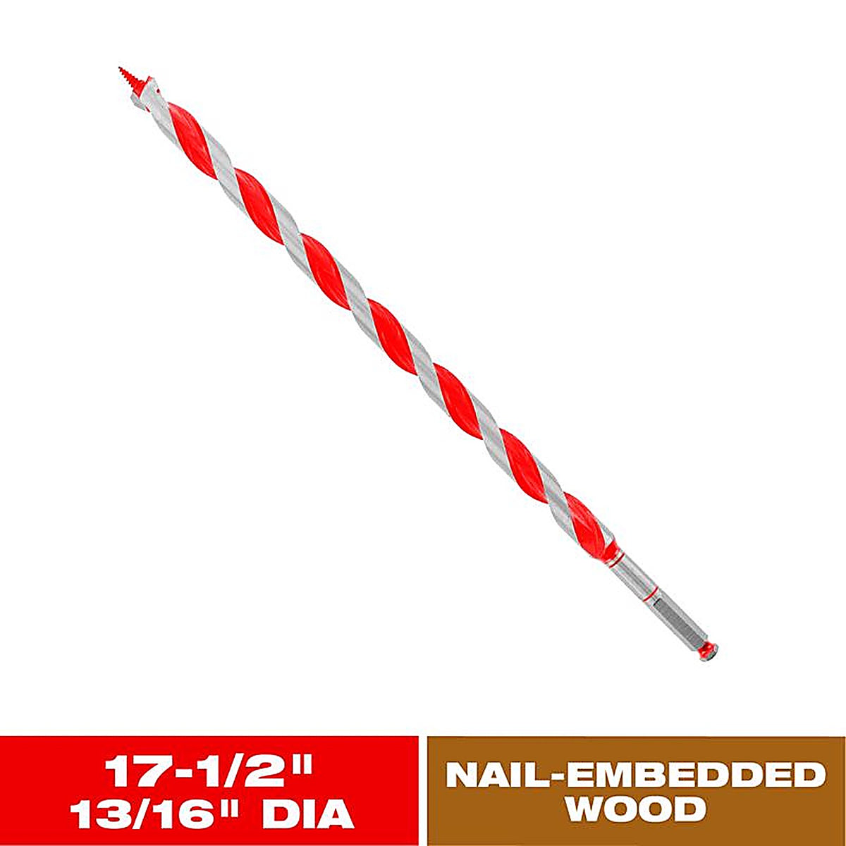 Diablo - DAG3080 - Dura-Tip 13/16 In. D X 17.5 In. L Auger Bit High Speed Steel 1 Piece