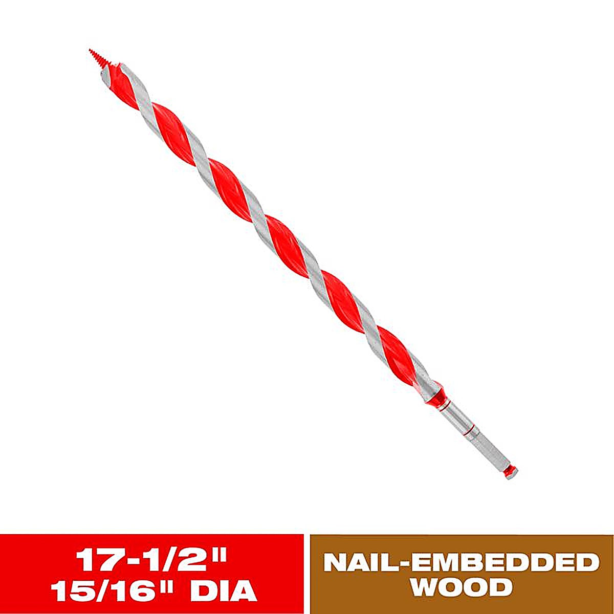 Diablo - DAG3100 - Dura-Tip 15/16 In. D X 17.5 In. L Auger Bit High Speed Steel 1 Piece