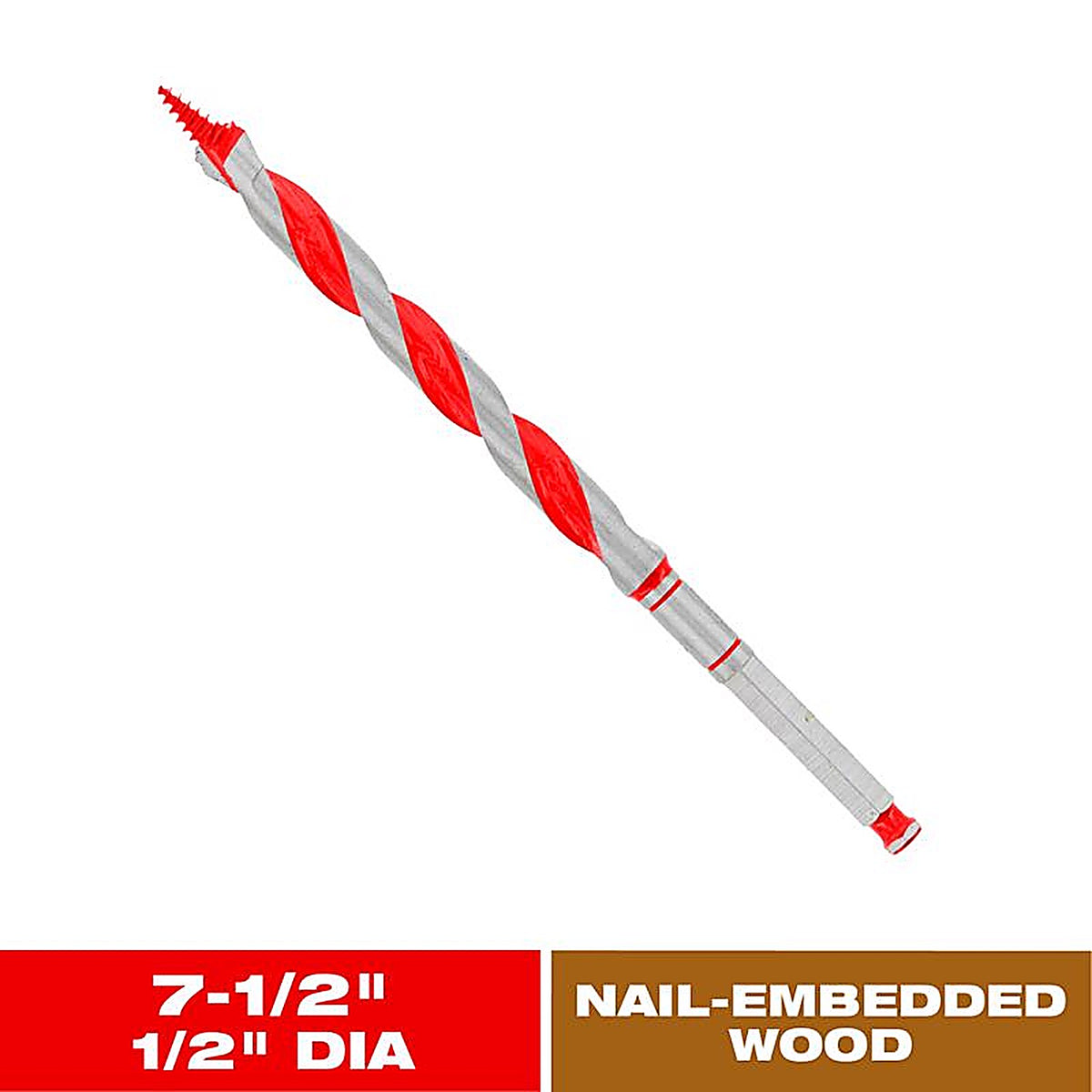 Diablo - DAG1050 - Dura-Tip 1/2 In. D X 7.5 In. L Auger Bit High Speed Steel 1 Piece