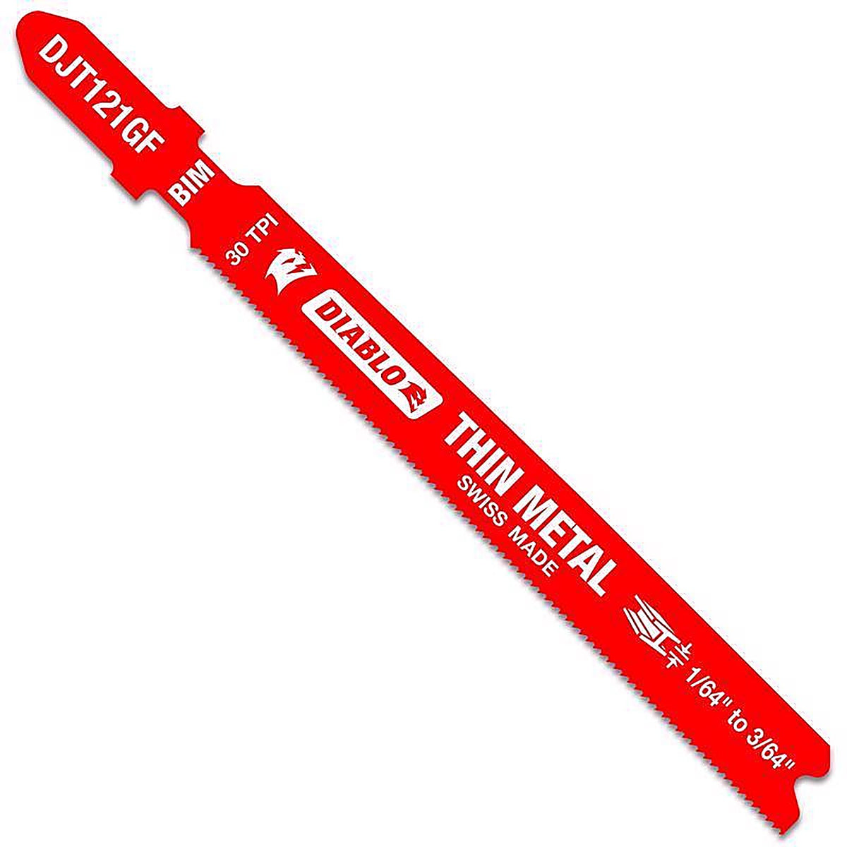 Diablo - DJT121GF5 - 3-5/8 In. Bi-Metal T-Shank Thin Metal Jig Saw Blade 30 TPI 5 Pack