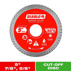 Diablo - DMADC0500 - 5 In. D X 7/8 In. Diamond Masonry Cut-Off Disc 1 Pack