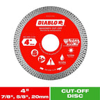 Diablo - DMADC0400 - 4 In. D X 7/8 In. Diamond Masonry Cut-Off Disc 1 Pack