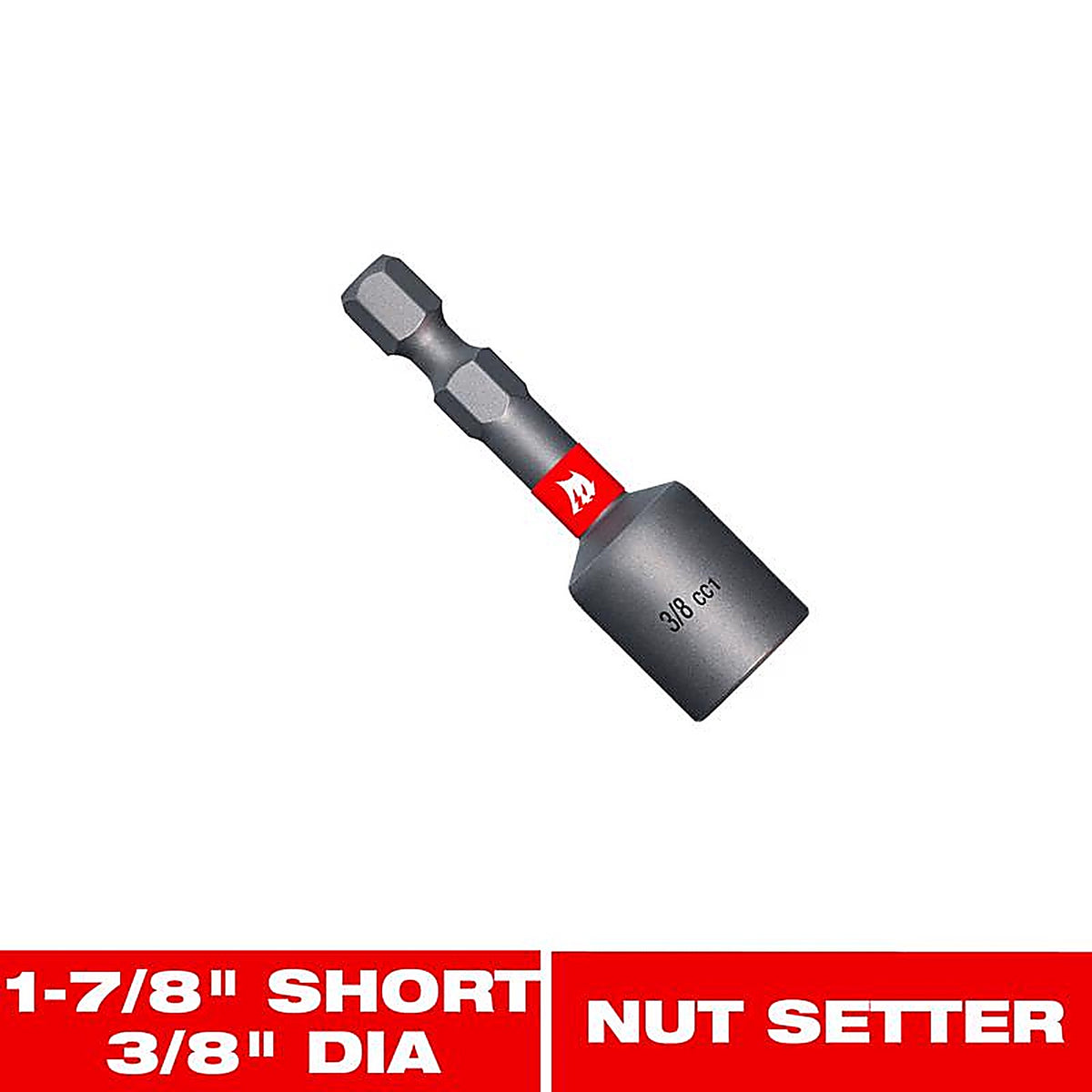 Diablo - DNTSS38 - 3/8 In. X 1-7/8 In. L Black Oxide Magnetic Nut Setter 1 Piece
