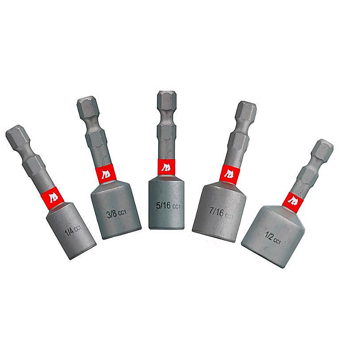 Diablo - DNTSS-S5 - 1-7/8 In. L Black Oxide Magnetic Nut Setter Set 5 Piece