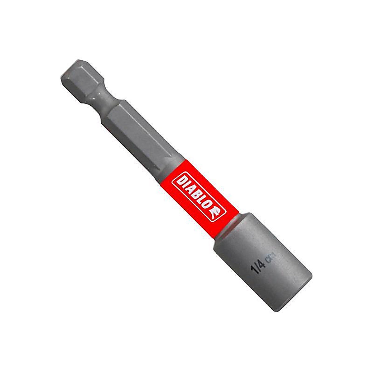 Diablo - DNTSL14 - 1/4 In. X 2-9/16 In. L Black Oxide Magnetic Nut Setter 1 Piece