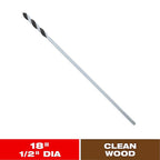 Diablo - DIB1080 - 1/2 In. X 18 In. L Installer Bit 3-Flat Shank 1 Pack