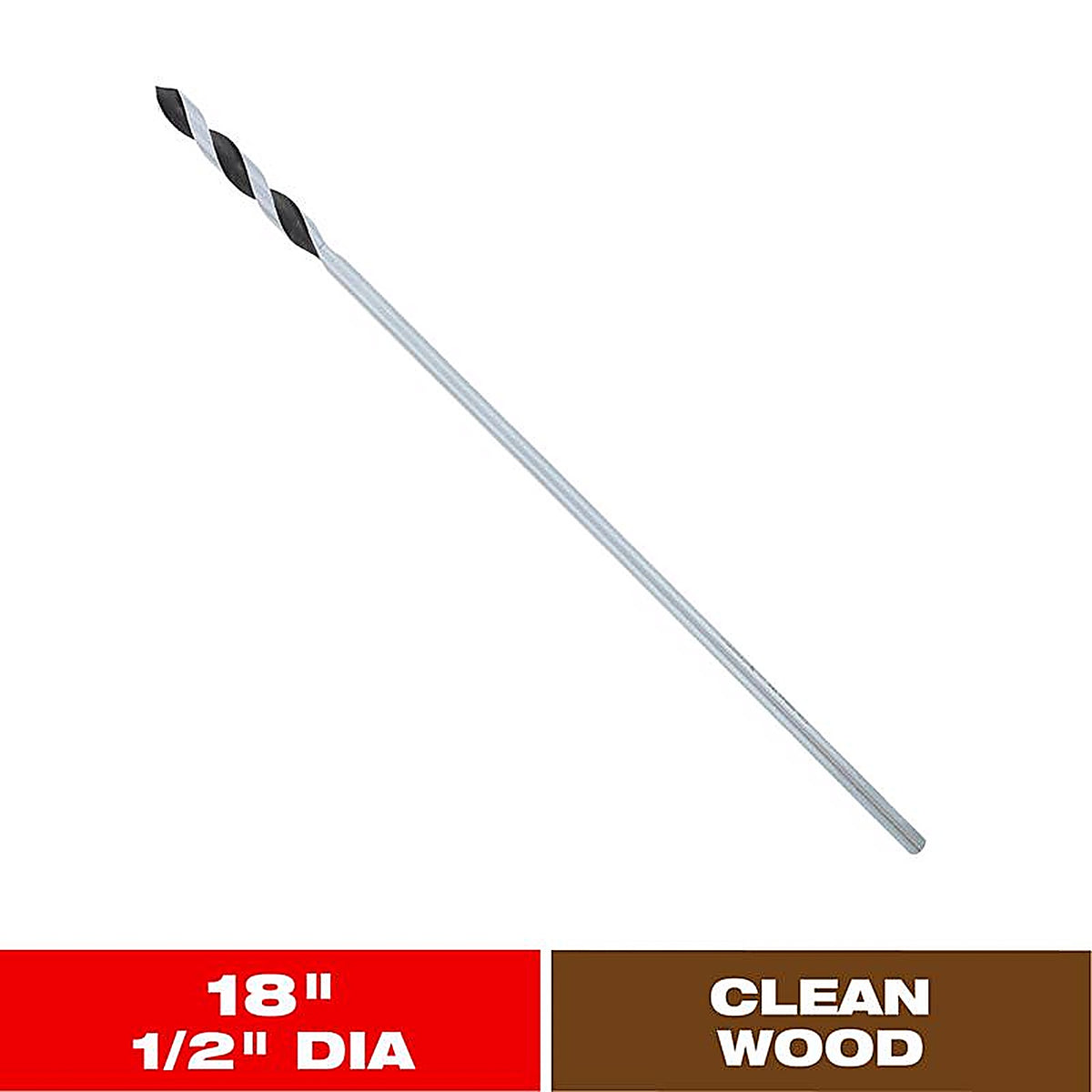 Diablo - DIB1080 - 1/2 In. X 18 In. L Installer Bit 3-Flat Shank 1 Pack