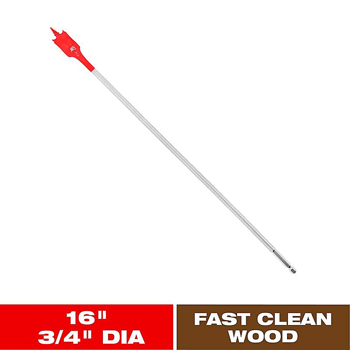 Diablo - DSP3040 - 3/4 In. X 16 In. L High Speed Steel Clean Wood Spade Bit HEX Shank 1 Pack