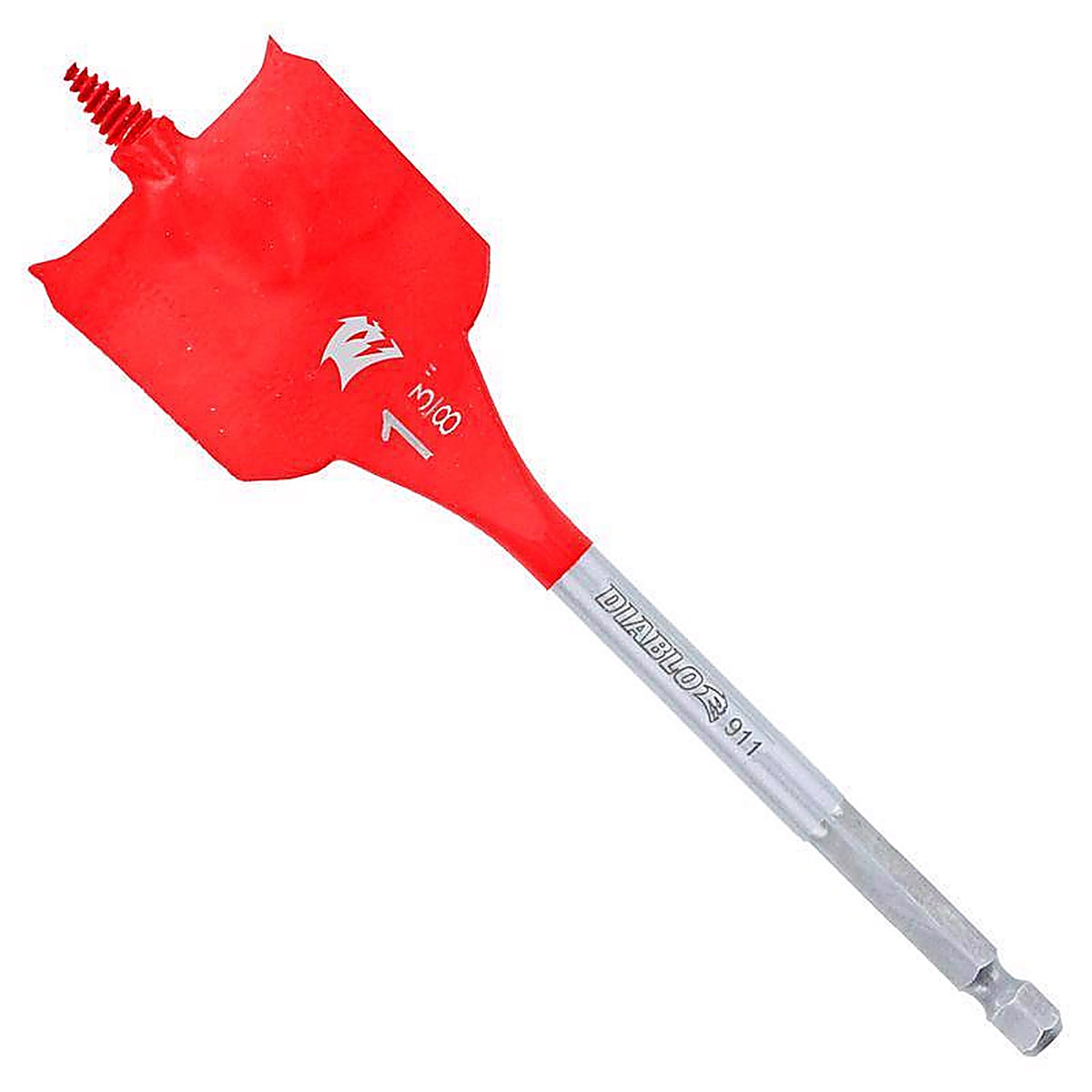Diablo - DSP2160 - 1-3/8 In. X 6 In. L High Speed Steel Clean Wood Spade Bit HEX Shank 1 Pack