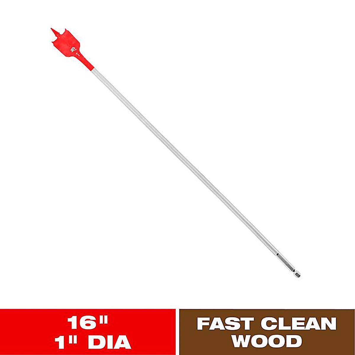 Diablo - DSP3060 - 1 In. X 16 In. L High Speed Steel Clean Wood Spade Bit HEX Shank 1 Pack