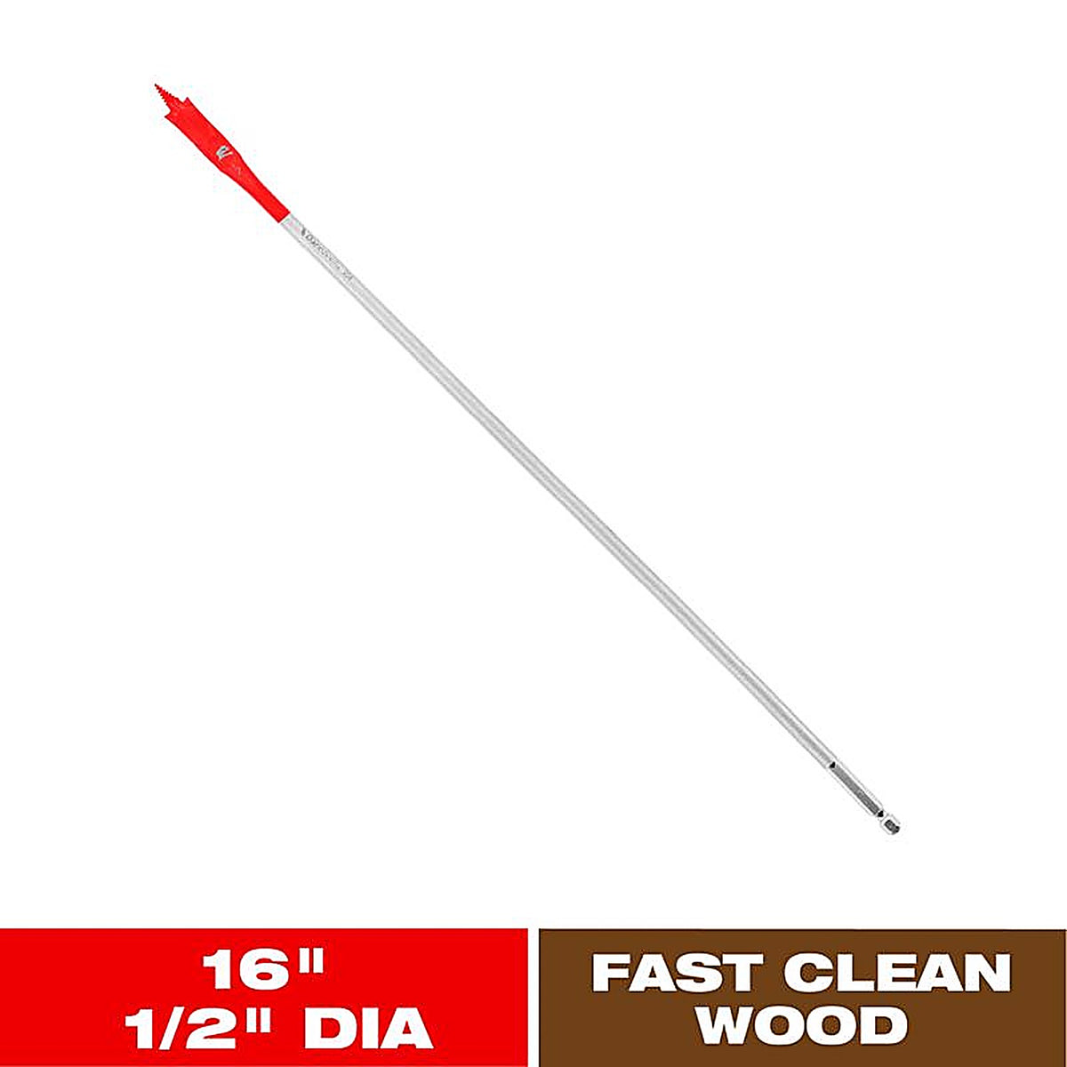 Diablo - DSP3020 - 1/2 In. X 16 In. L High Speed Steel Clean Wood Spade Bit HEX Shank 1 Pack
