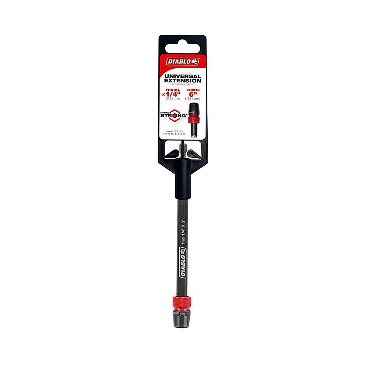 Diablo - DXT1010 - 1/4 In. X 6 In. L Universal Extension HEX Shank 1 Piece