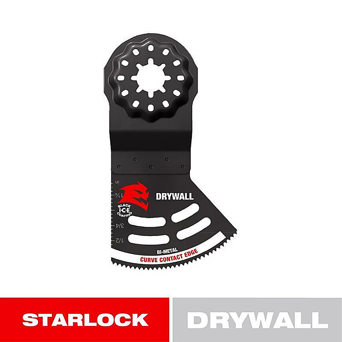 Diablo - DOS200RBD - Starlock 2 In. W Bi-Metal Semi-Circle Oscillating Blade Drywall 1 Pack