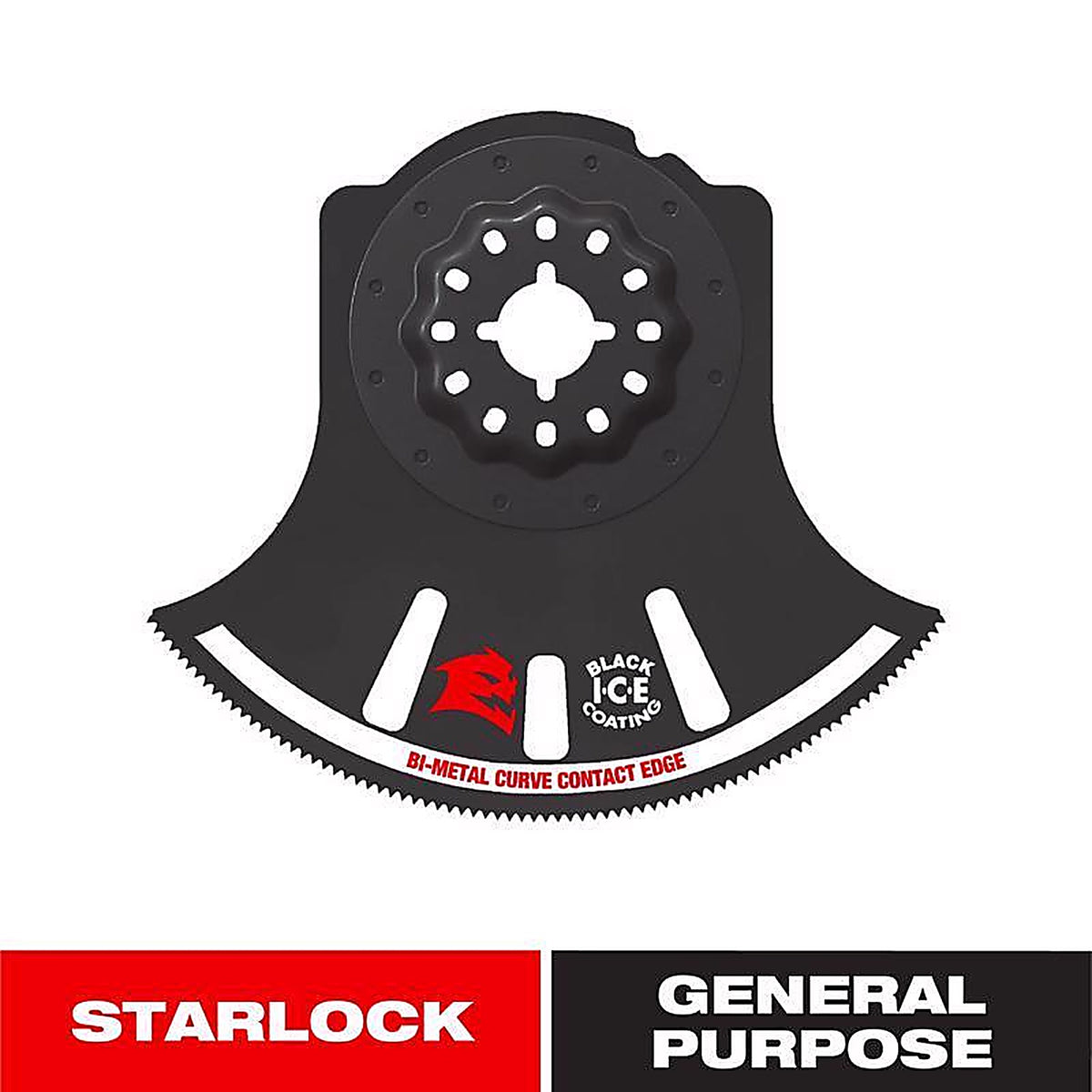 Diablo - DOS350RBGP - Starlock 3-1/2 In. X 3-1/2 In. W Bi-Metal Semi-Circle Oscillating Blade General Purpose Cuts