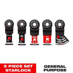 Diablo - DOS5S - Starlock Bi-Metal Round Oscillating Blade Set General Purpose Cuts 5 Piece