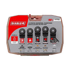 Diablo - DOS5S - Starlock Bi-Metal Round Oscillating Blade Set General Purpose Cuts 5 Piece