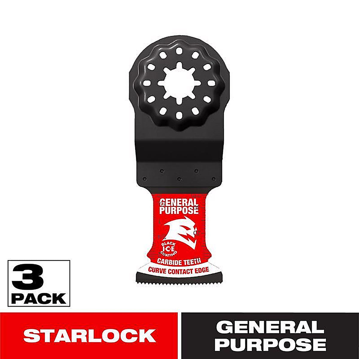 Diablo - DOS125CGP3 - Starlock 1-1/4 In. W Carbide Oscillating Blade General Purpose Cuts 3 Pack