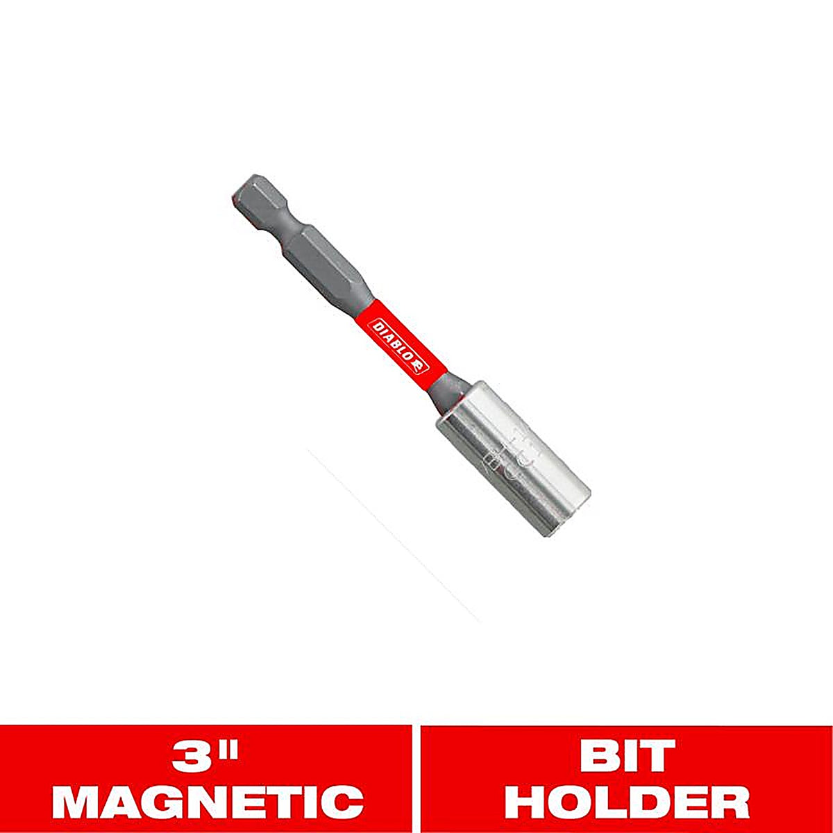 Diablo - DBH300 - 3 In. L Magnetic Bit Holder Black Oxide 1 Piece