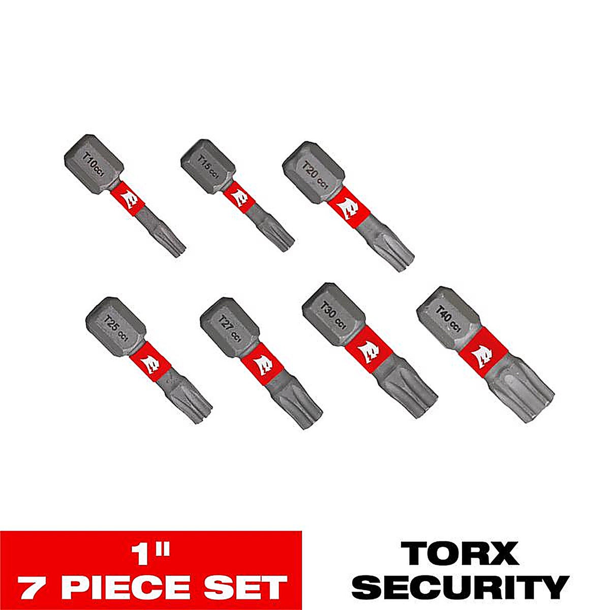 Diablo - DTHV1-S7 - Torx Security 1 In. L Drive Bit Set Black Oxide 7 Piece