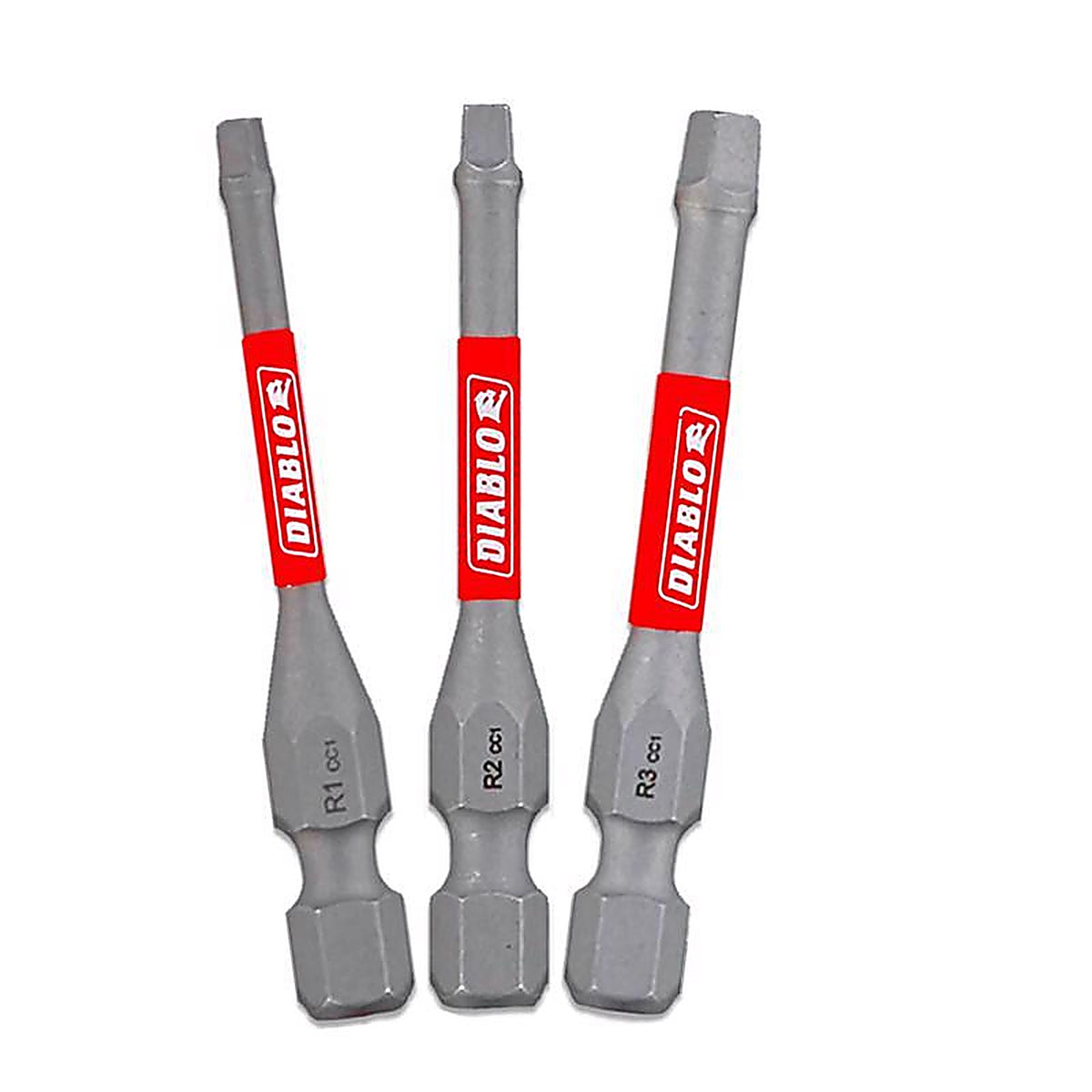 Diablo - DSQV2-S3 - Square 2 In. L Drive Bit Set Black Oxide 3 Piece