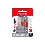 Diablo - DTV2-S6 - Torx 2 In. L Drive Bit Set Black Oxide 6 Piece