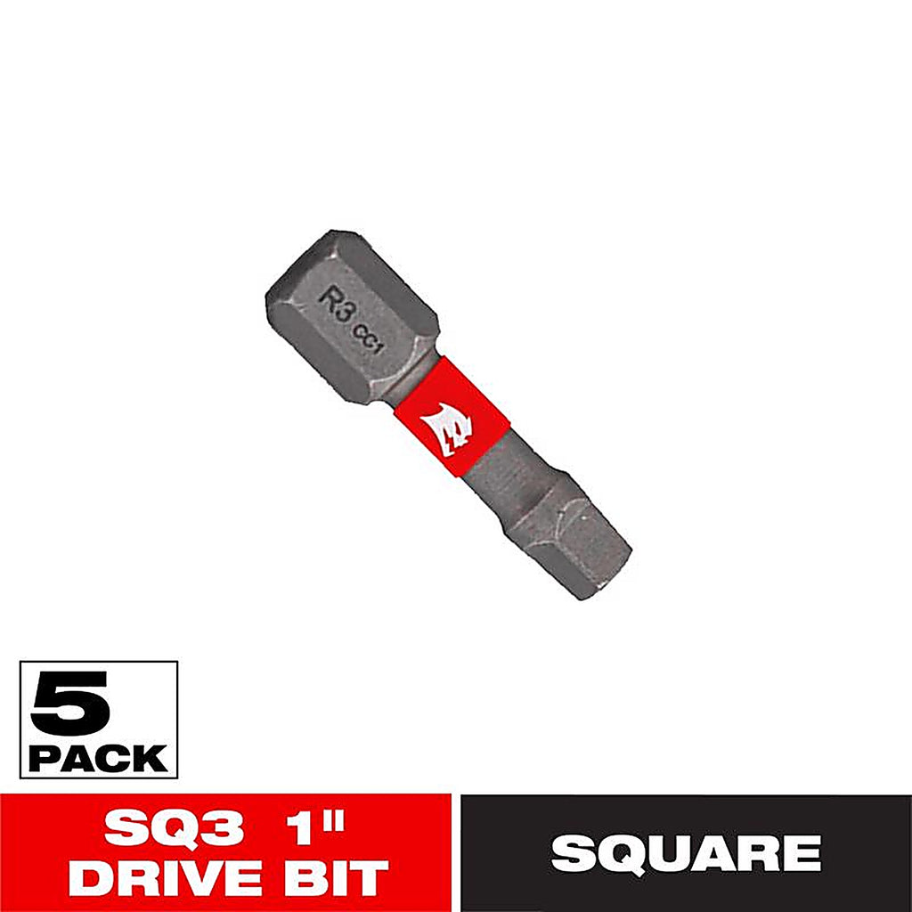 Diablo - DSQ31P5 - Square #3 X 1 In. L Driver Bit Black Oxide 5 Pack