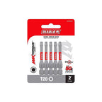 Diablo - DT202P5 - Torx #20 X 2 In. L Driver Bit Black Oxide 5 Pack