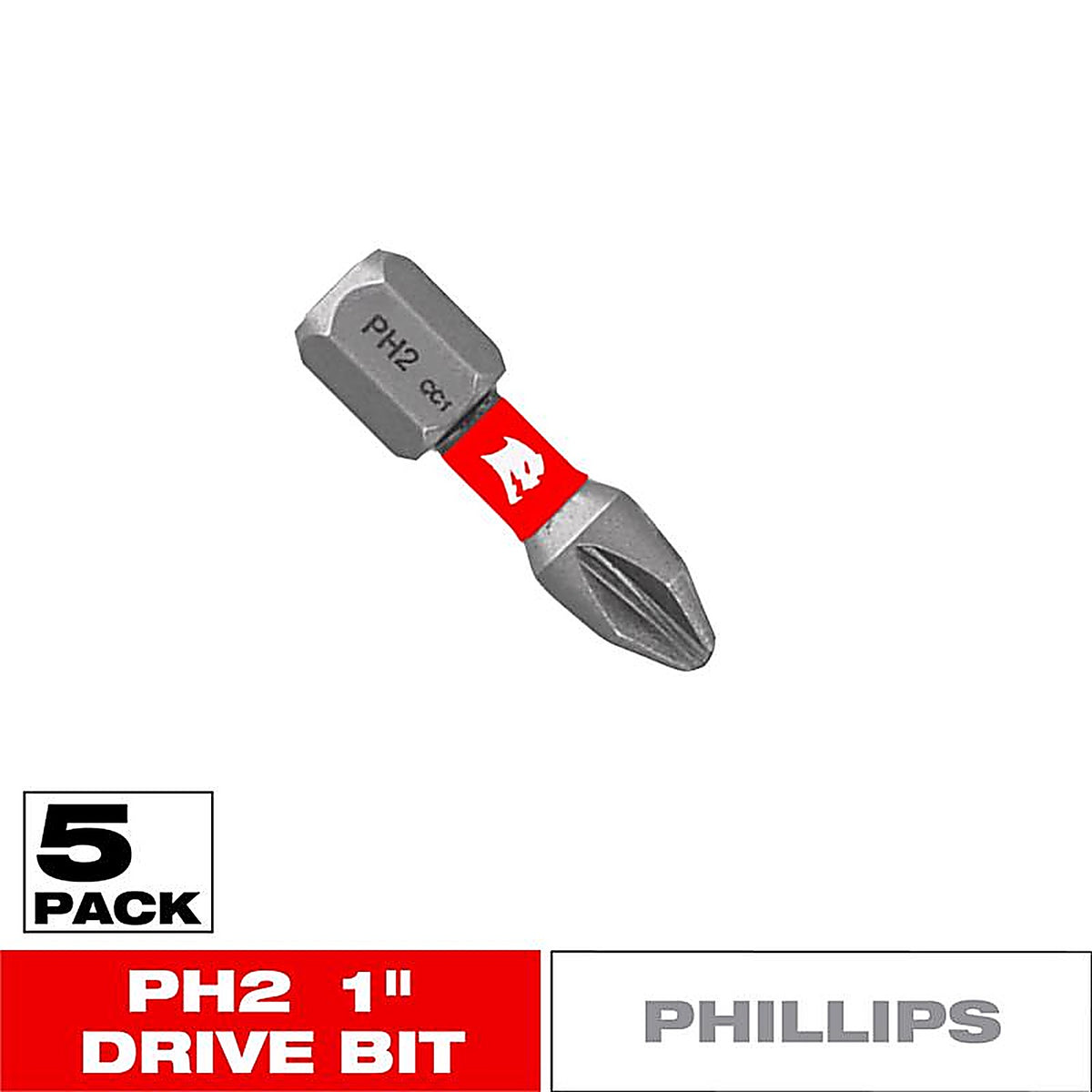 Diablo - DPH21P5 - Phillips #2 X 1 In. L Driver Bit Black Oxide 5 Pack
