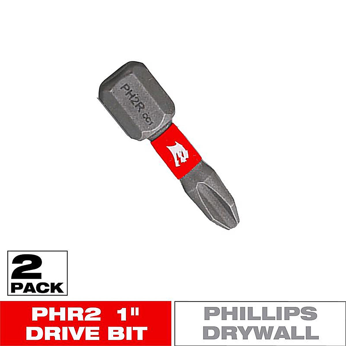 Diablo - DPH2R1P2 - Phillips Reduced #2 X 1 In. L Drywall Screwdriver Bit Black Oxide 2 Pack