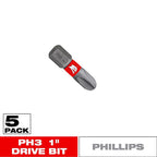 Diablo - DPH31P5 - Phillips #3 X 1 In. L Driver Bit Black Oxide 5 Pack