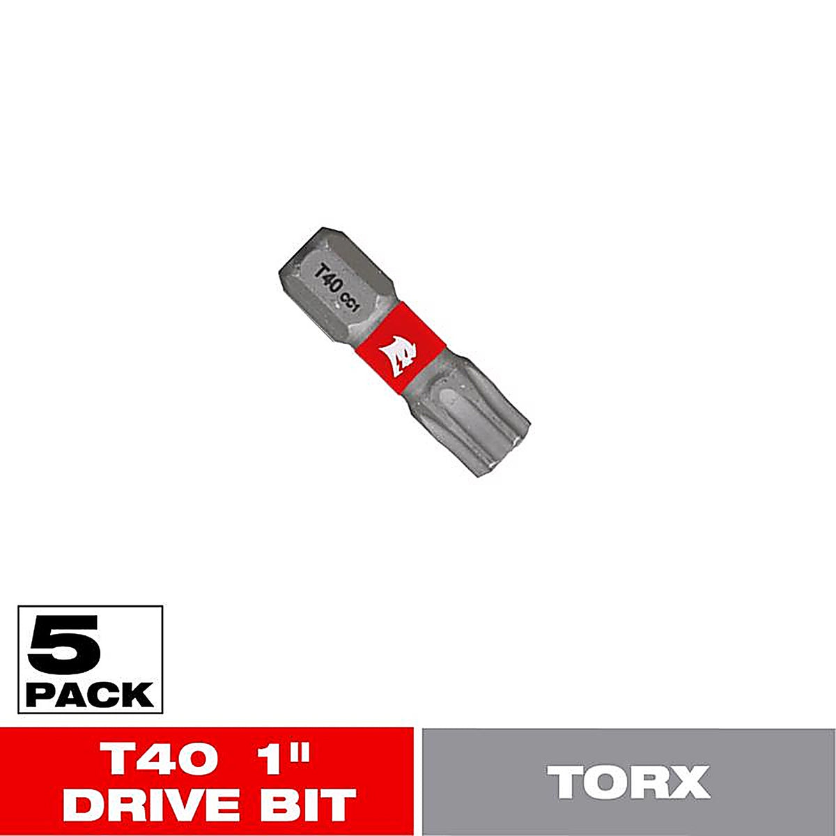 Diablo - DT401P5 - Torx #40 X 1 In. L Driver Bit Black Oxide 5 Pack