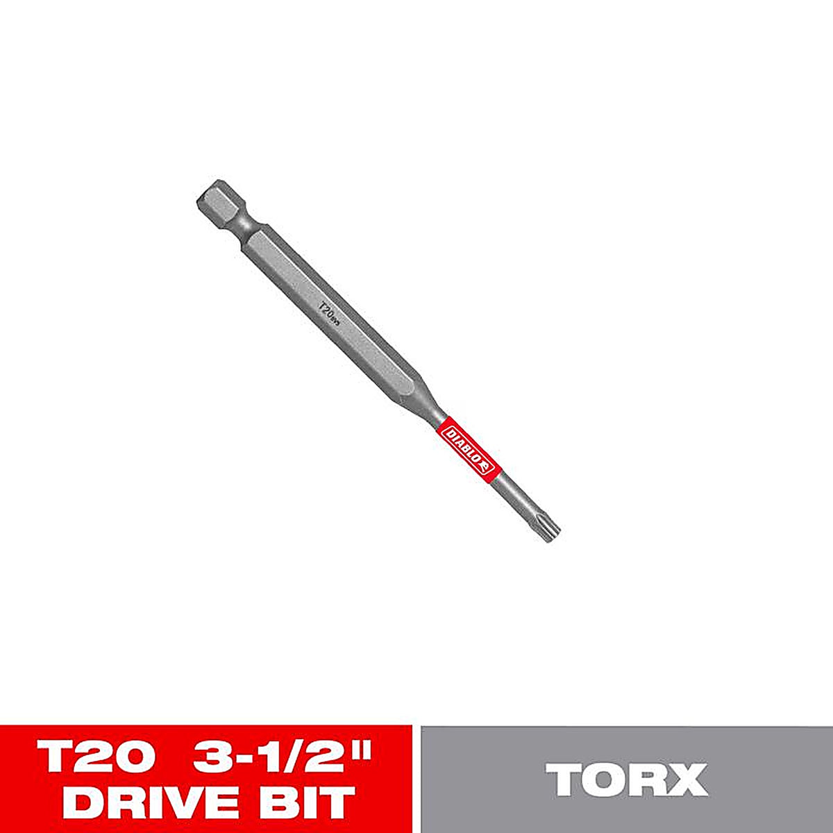 Diablo - DT2035P1 - Torx #20 X 3-1/2 In. L Driver Bit Black Oxide 1 Piece