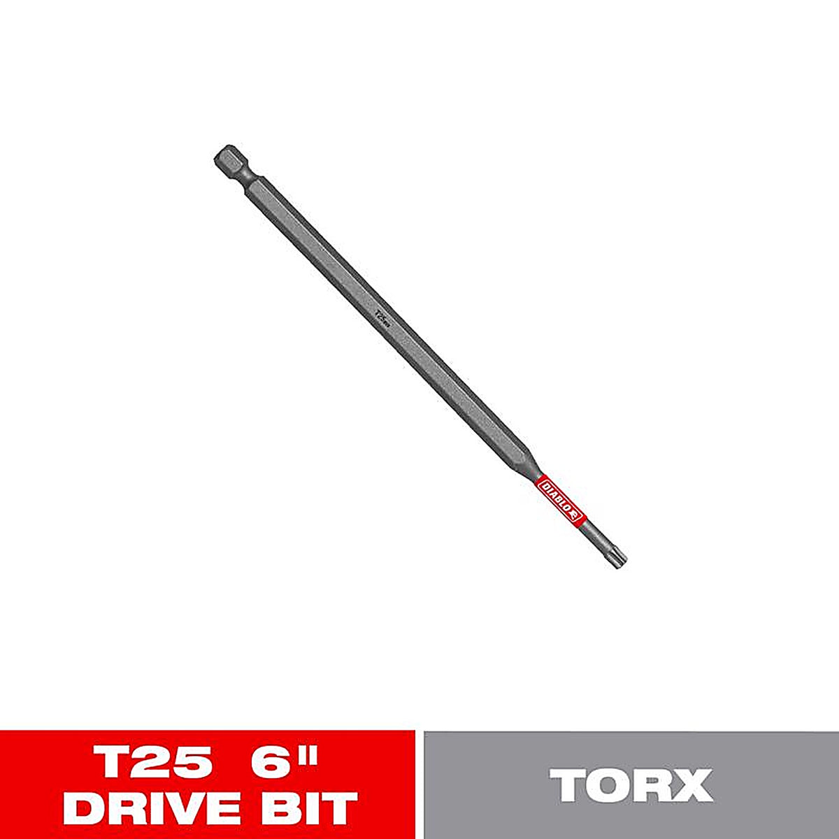Diablo - DT256P1 - Torx #25 X 6 In. L Driver Bit Black Oxide 1 Piece