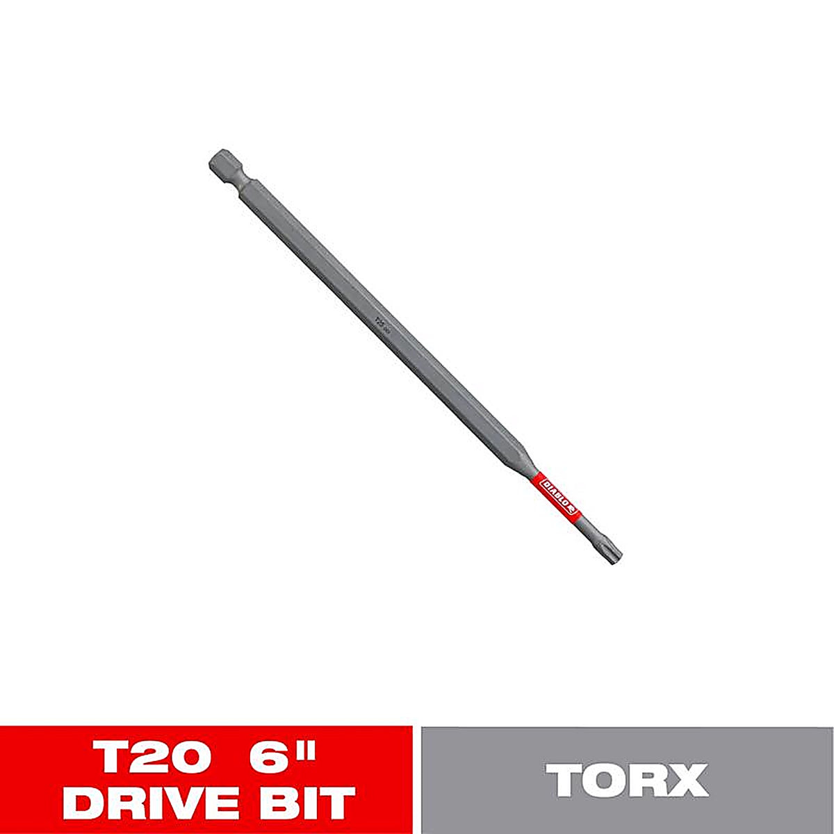 Diablo - DT206P1 - Torx #20 X 6 In. L Driver Bit Black Oxide 1 Piece