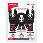 Diablo - DOU3BS - Bi-Metal Oscillating Blade Set General Purpose Cuts 3 Piece