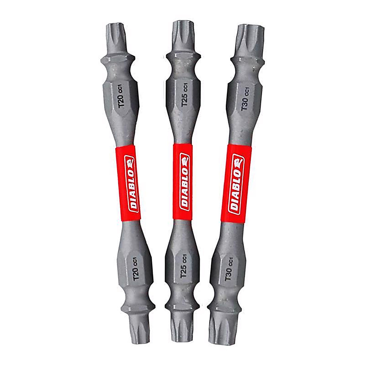 Diablo - DDETV25-S3 - Torx 2-1/2 In. L Double-Ended Screwdriver Bit Set Black Oxide 3 Piece