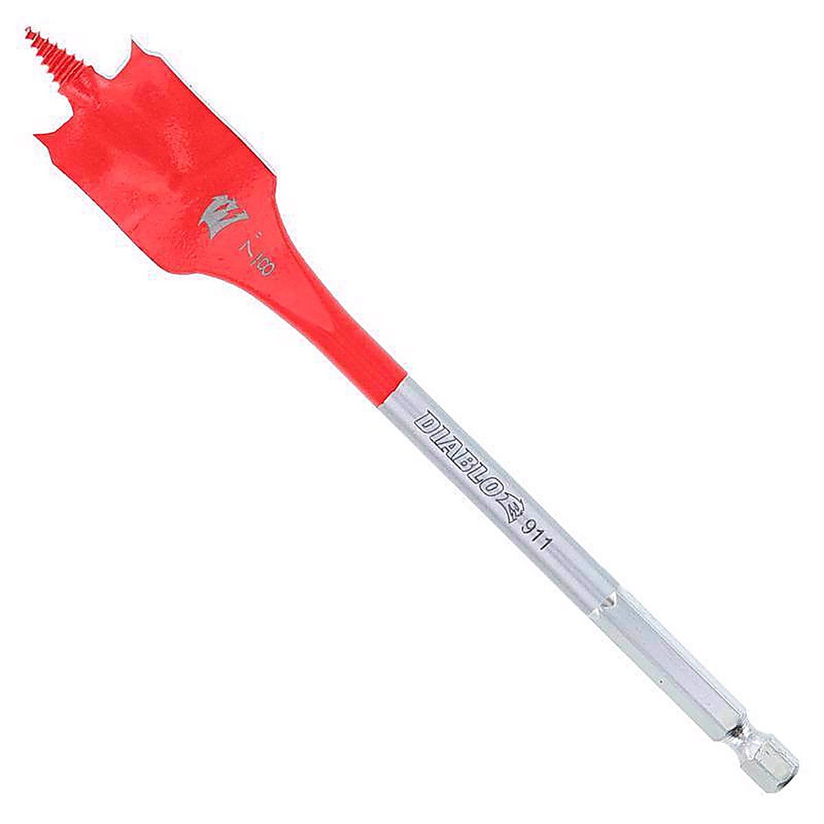 Diablo - DSP2110-P2 - 7/8 In. X 6 In. L High Speed Steel Clean Wood Spade Bit HEX Shank 2 Pack