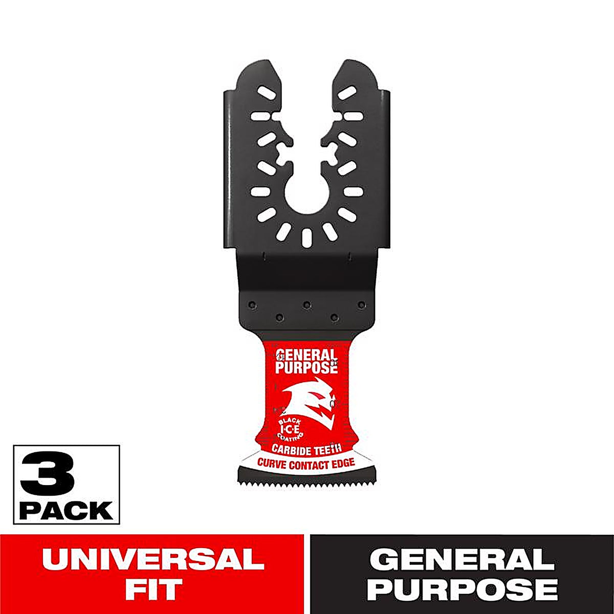 Diablo - DOU125CGP3 - 1-1/4 In. X 1-1/4 In. W Carbide Oscillating Blade General Purpose Cuts 3 Pack