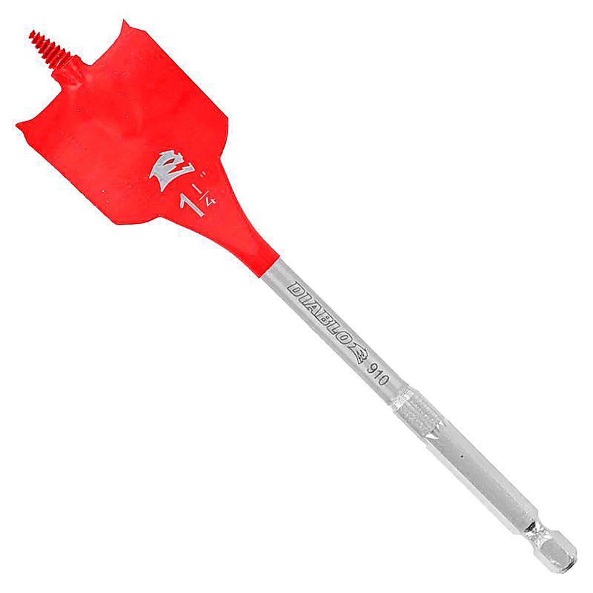 Diablo - DSP2150 - 1-1/4 In. X 6 In. L High Speed Steel Clean Wood Spade Bit HEX Shank 1 Pack