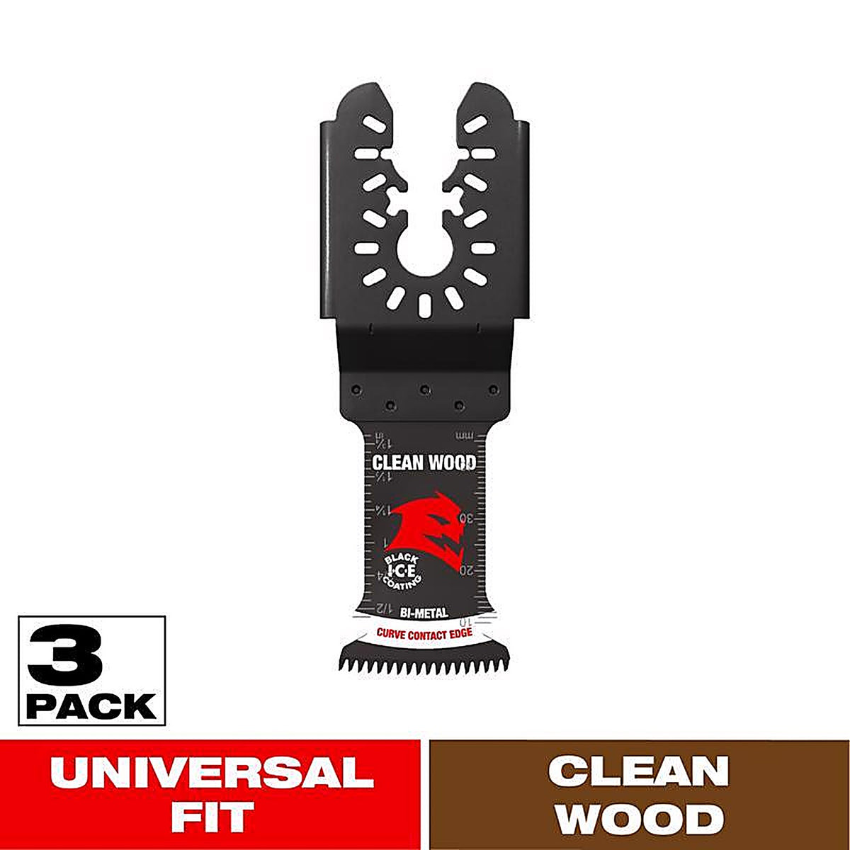 Diablo - DOU125JBW3 - 1-1/4 In. X 1-1/4 In. W Bi-Metal Oscillating Blade Clean Wood 3 Pack